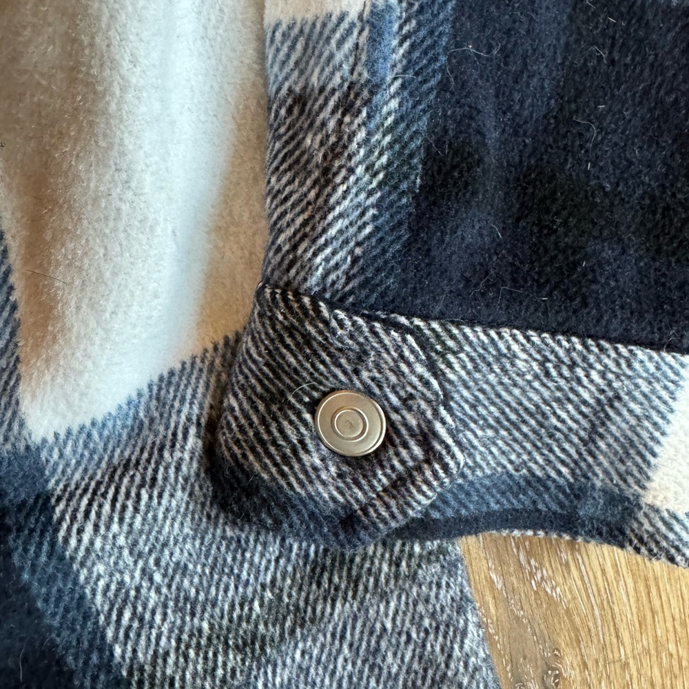 Navy plaid oversized Shacket 3XL by Davi & Dani - Picture 6 of 7